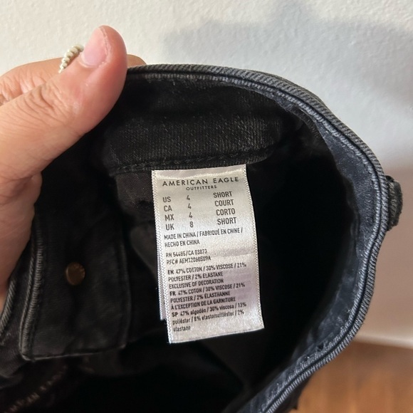 Black American Eagle Ripped Skinny Jeans - Picture 4 of 4